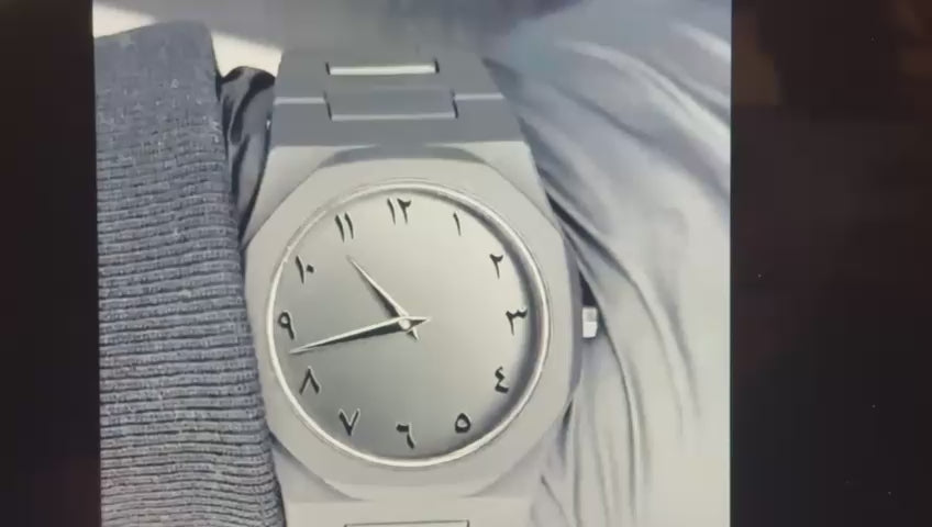 Arabic Dial Aura Watch (Black colour)