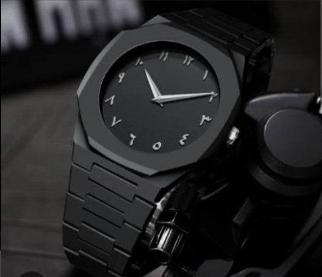 Arabic Dial Aura Watch (Black colour)