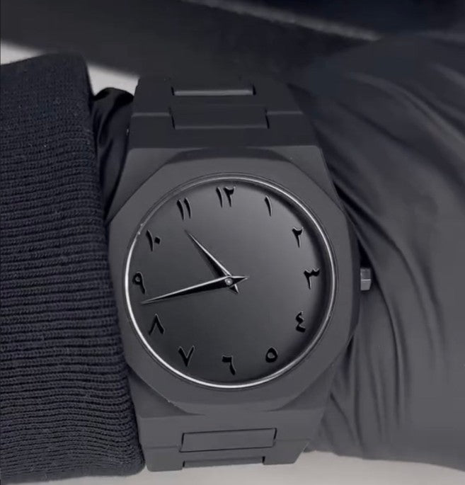 Arabic Dial Aura Watch (Black colour)
