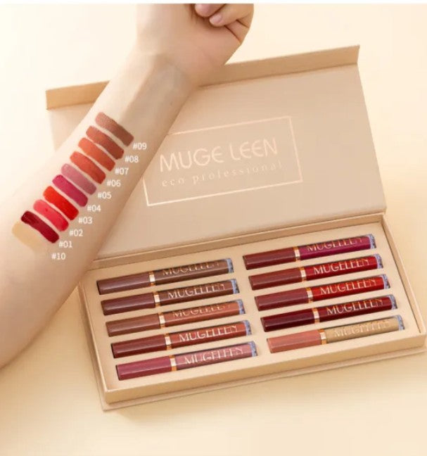 Mugeleen 12 Colors Lip Gloss Set